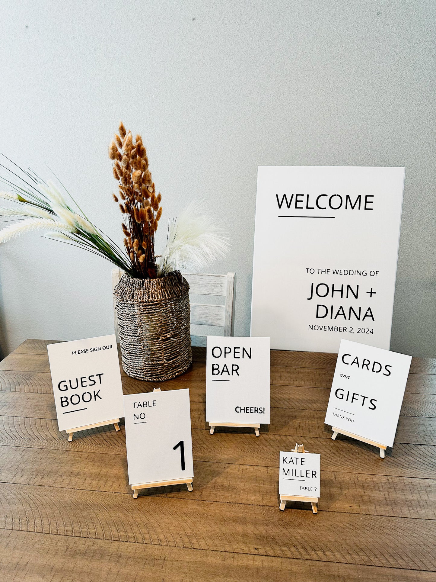 MODERN Guest Book Sign