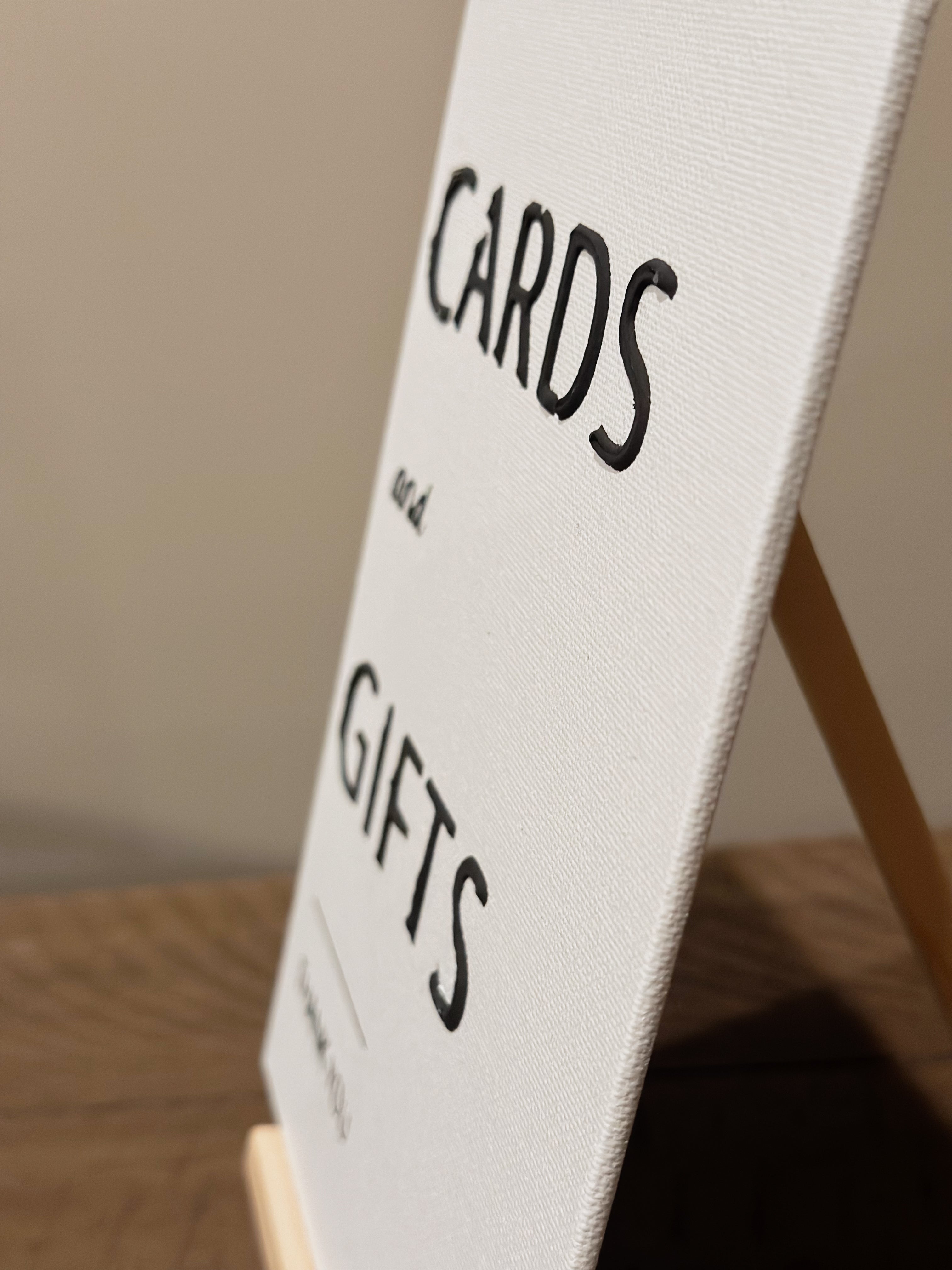 Create Card Sign MODERN Cards + Gifts Sign – Whiskey Feather Designs